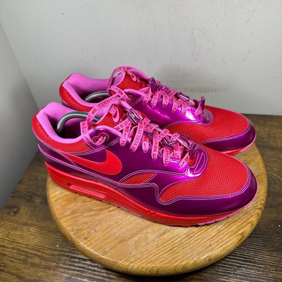 Nike Air Max 1 Valentines Day 2024 Fire Red Pink Fuchsia HV2301-600 Mens Size 14